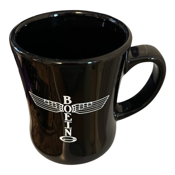Boeing Black Heritage Collection Aviation Totem Design Coffee Mug Vintage 1990's - Picture 2 of 4